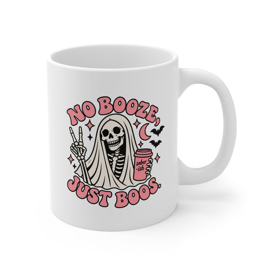 no booze, just boos skeleton gal