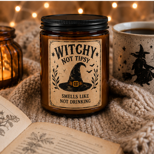 witchy not tipsy candle