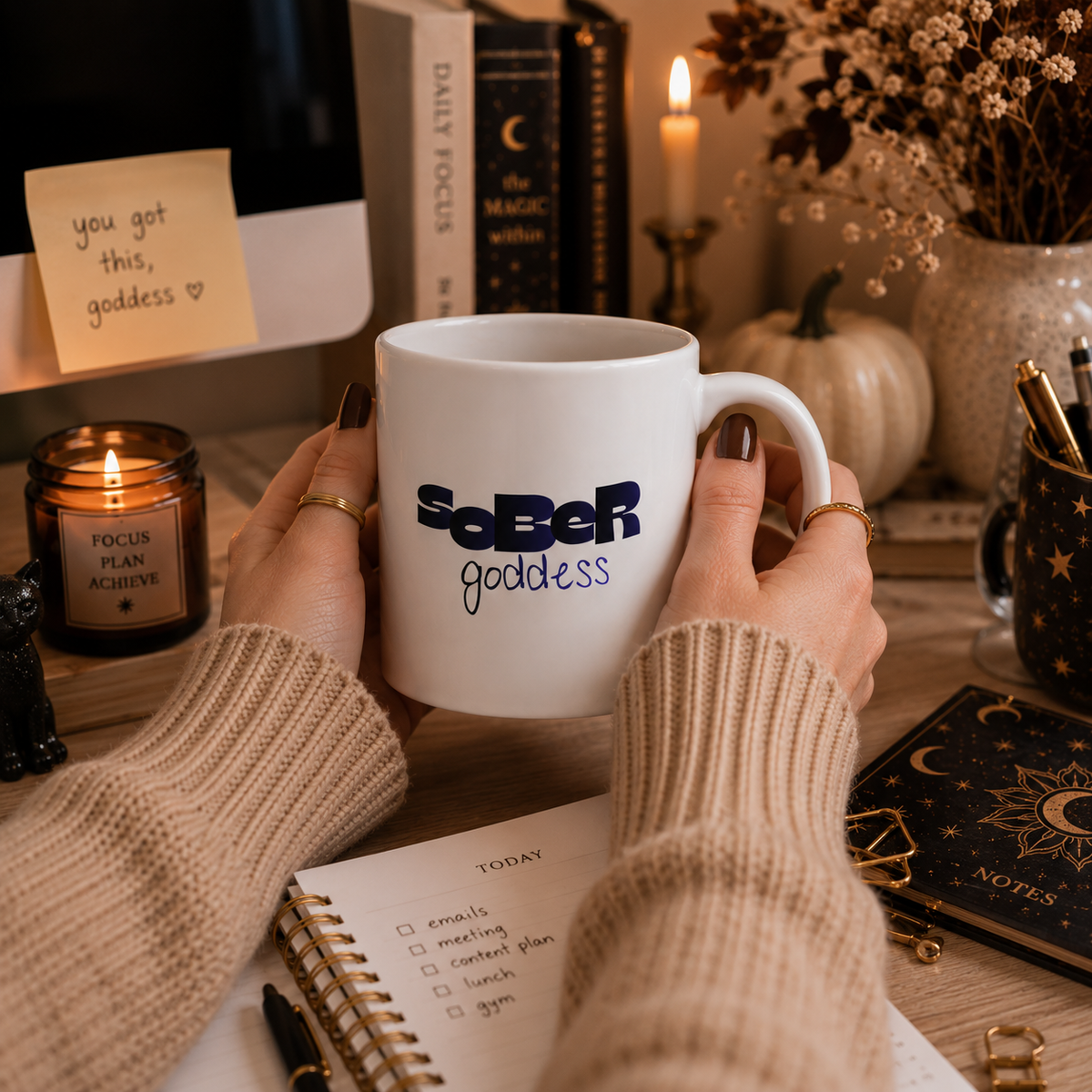 sober goddess mug