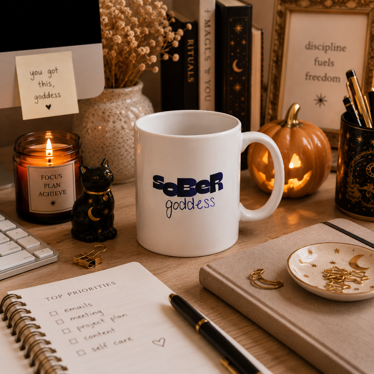 sober goddess mug